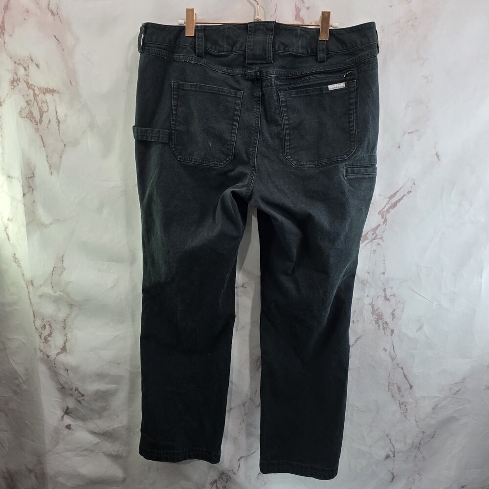 Duluth Pants Womens 14 X 29 Black Flex Fire Hose Boot Cut Stretch Curvesetter